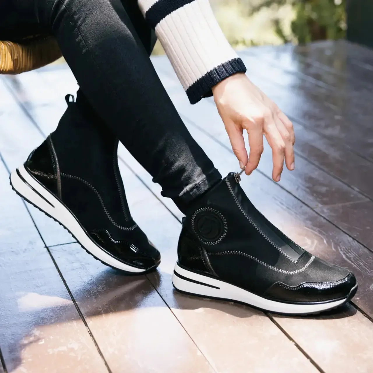 Remonte D1G70-03 Black Ankle Boot