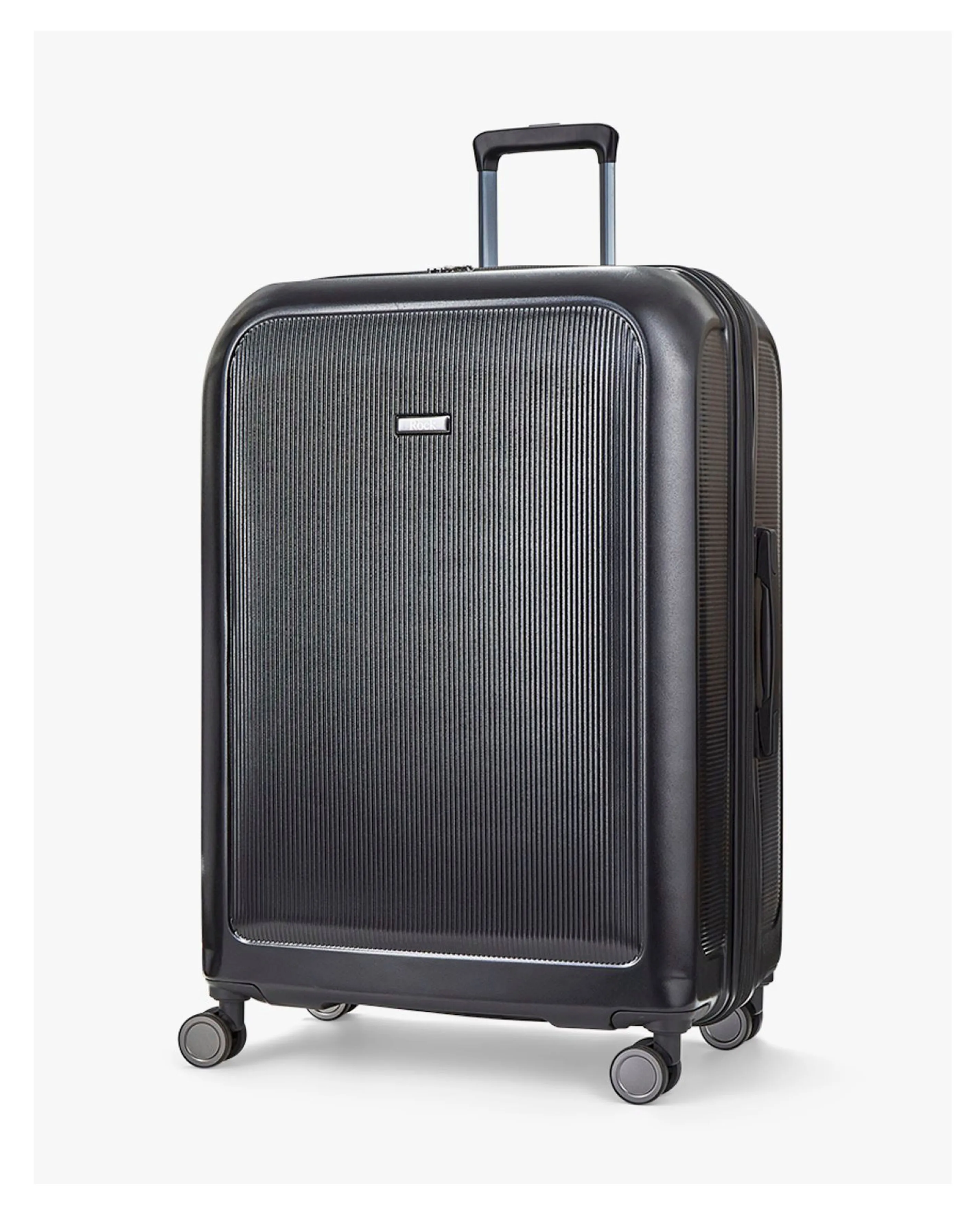 Rock Austin Black Medium Suitcase | Simply Be