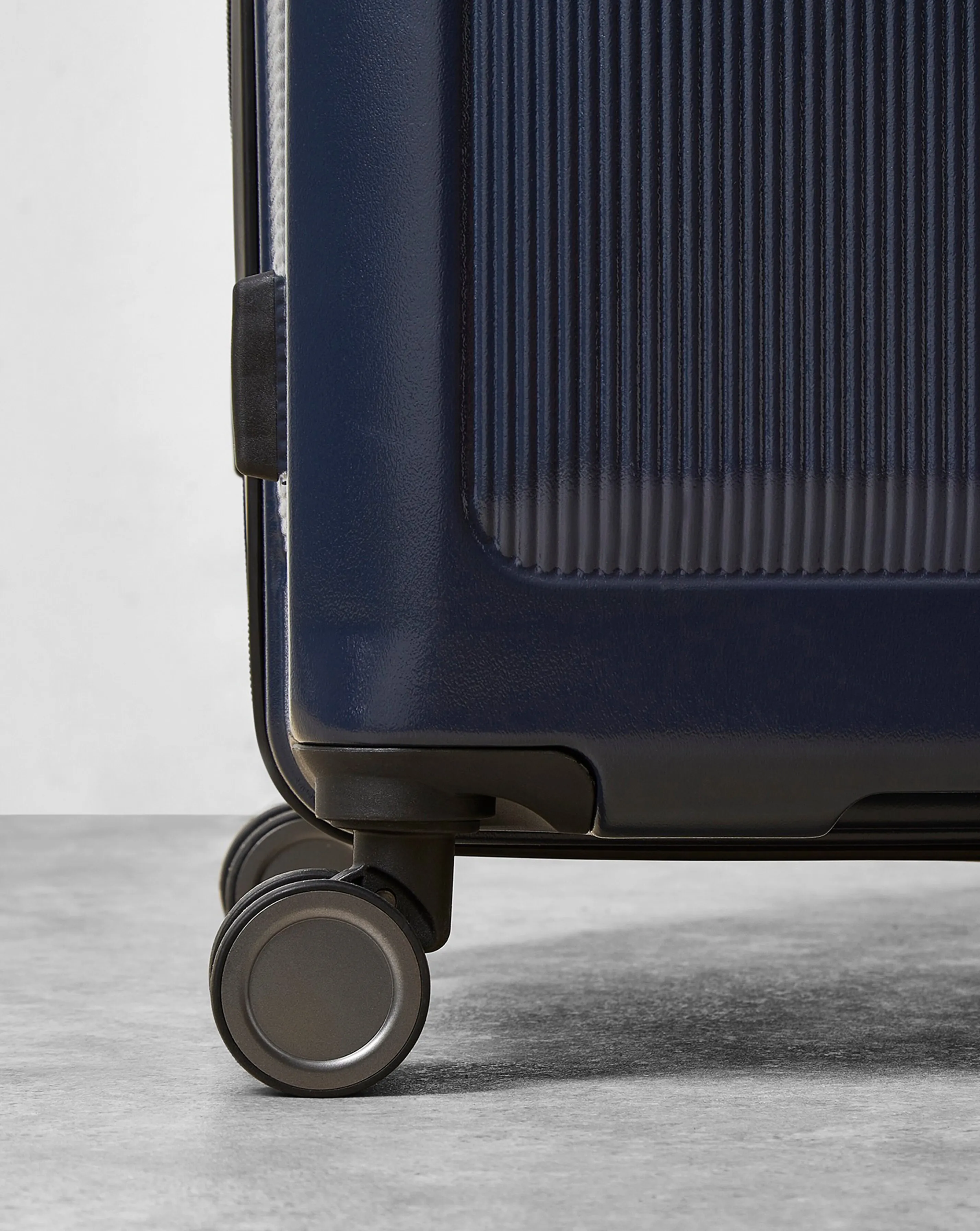 Rock Austin Navy Medium Suitcase | Simply Be