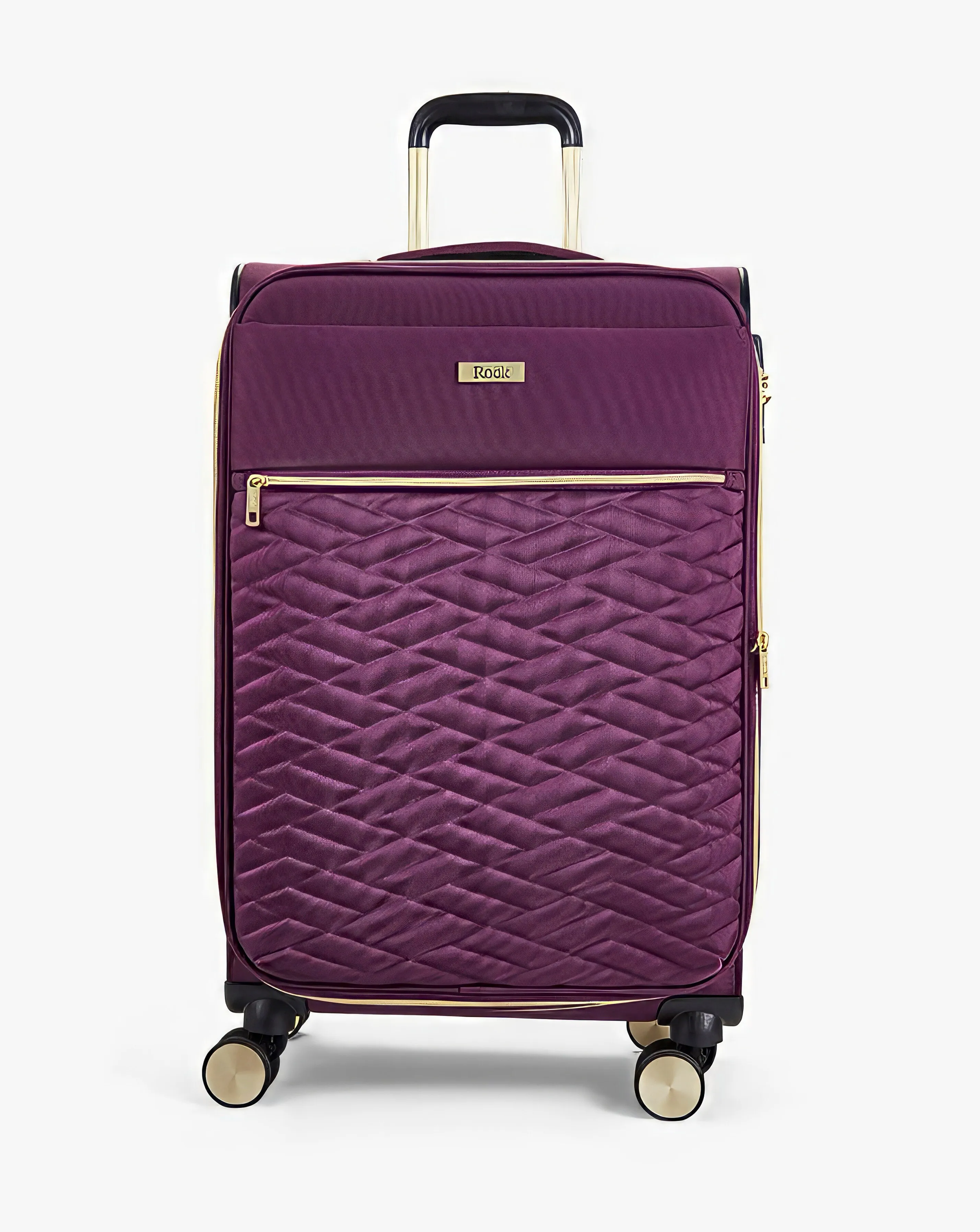 Rock Sloane Medium Suitcase Purple | Simply Be