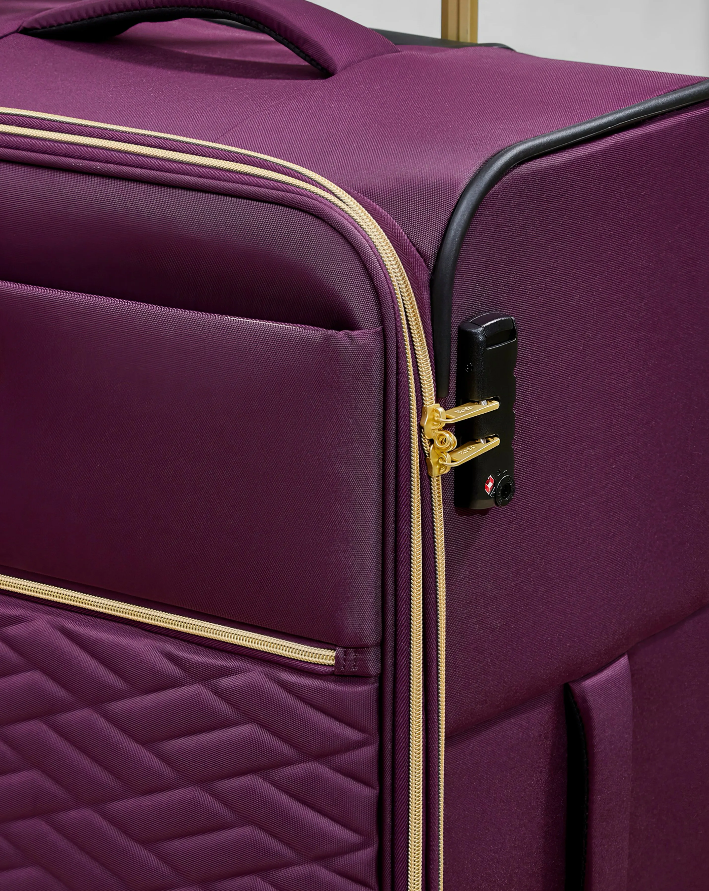 Rock Sloane Medium Suitcase Purple | Simply Be