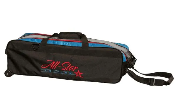 Roto Grip 3 Ball All-Star Travel Tote/Roller Competitor Black/Red/Blue