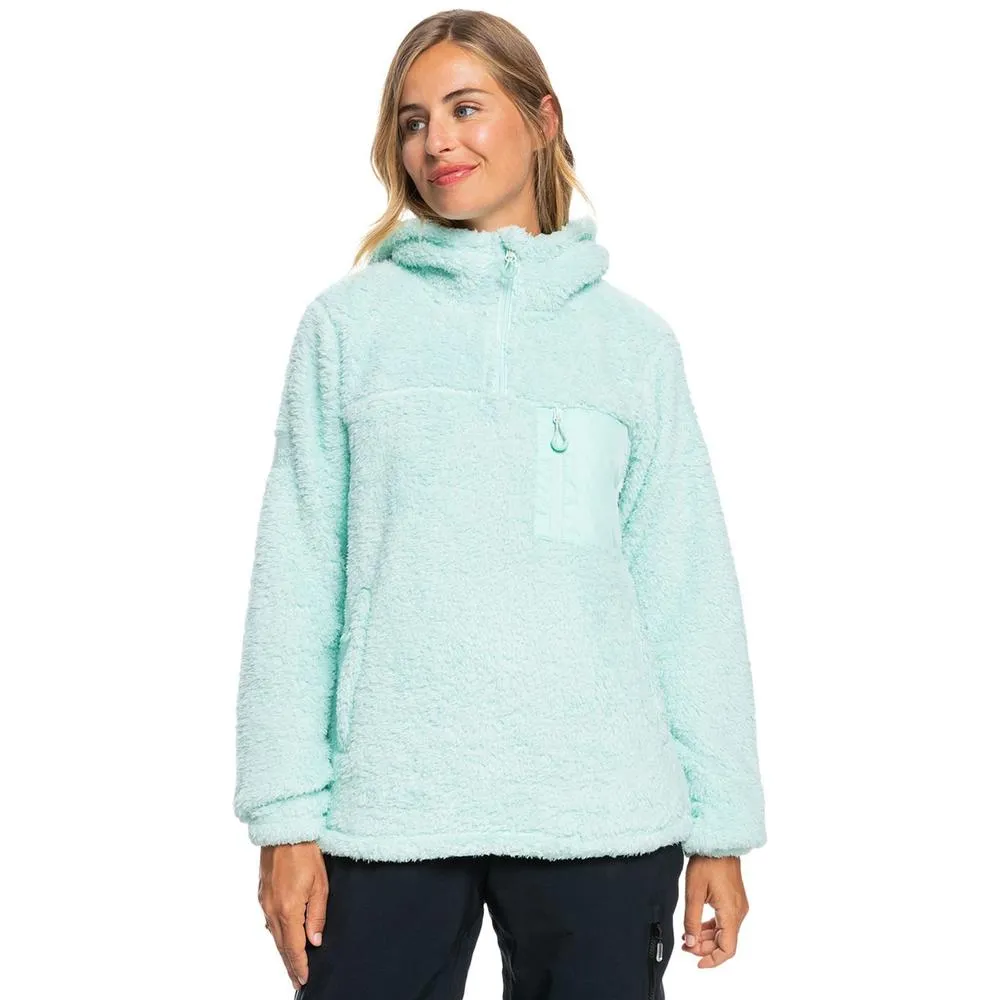 roxy alabama half-zip fleece hoodie - women's