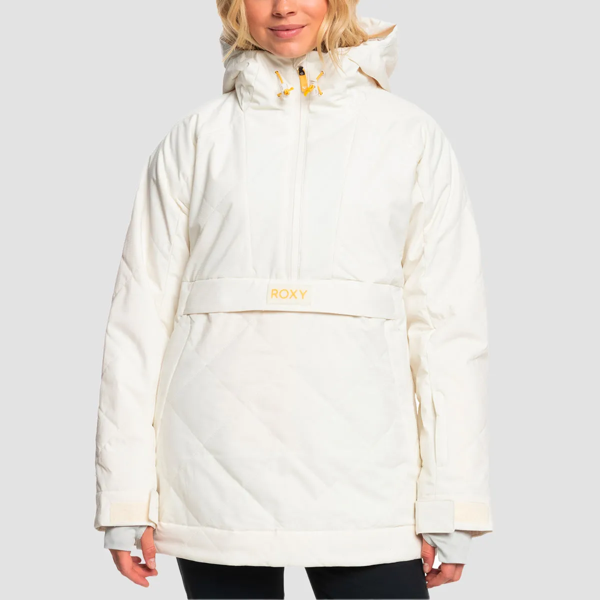 Roxy Radiant Lines 10K Overhead Snow Jacket Egret - Womens