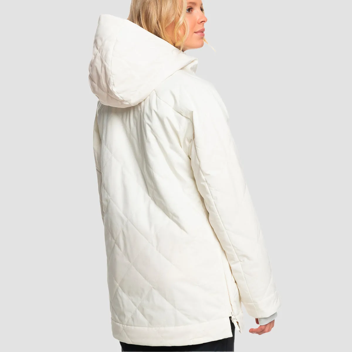 Roxy Radiant Lines 10K Overhead Snow Jacket Egret - Womens