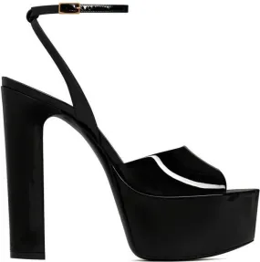 Saint Laurent 145mm Jodie platform sandals Black