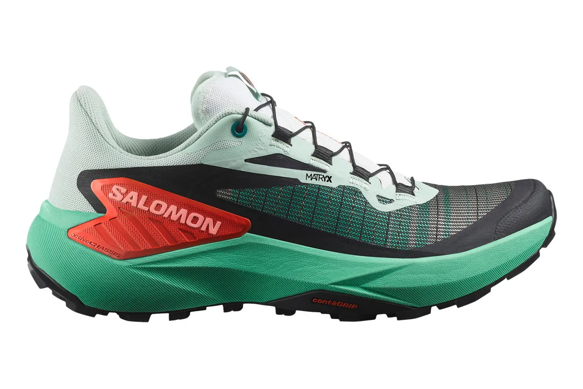 Salomon Genesis B Bay/Electric Green/Cherry Tomato Womens