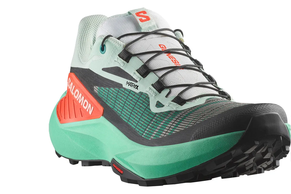 Salomon Genesis B Bay/Electric Green/Cherry Tomato Womens