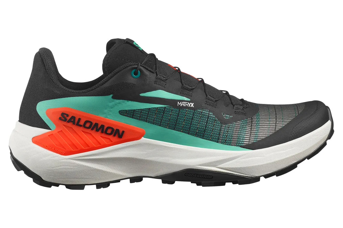 Salomon Genesis D Black/Electric Green/Cherry Tomato Mens