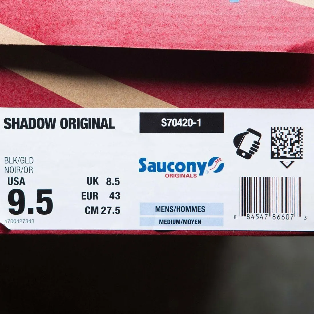 Saucony Men Shadow Original (black / gold)