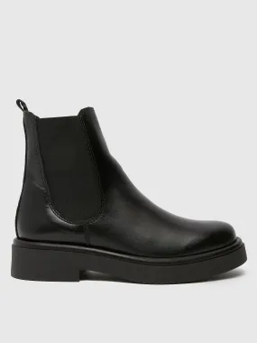 Schuh Camille Leather Chelsea Boot - Black