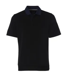 Short Sleeve Polo Sweatshirt Black