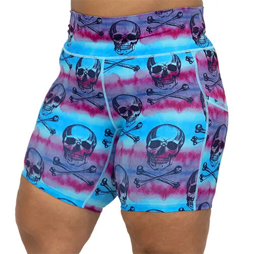 Shorts | Watercolor Skulls