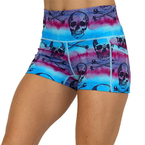 Shorts | Watercolor Skulls