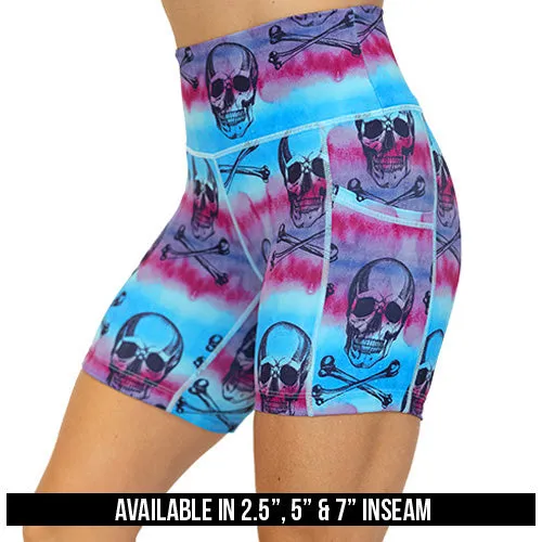 Shorts | Watercolor Skulls