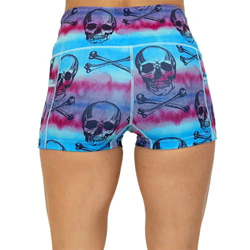 Shorts | Watercolor Skulls