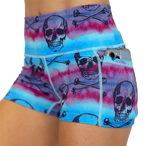 Shorts | Watercolor Skulls