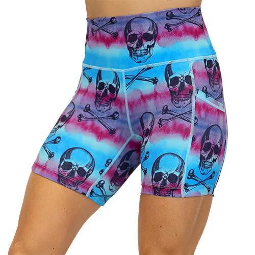 Shorts | Watercolor Skulls