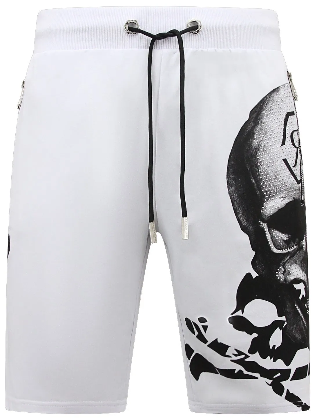 Skull - Rhinestone Shorts |