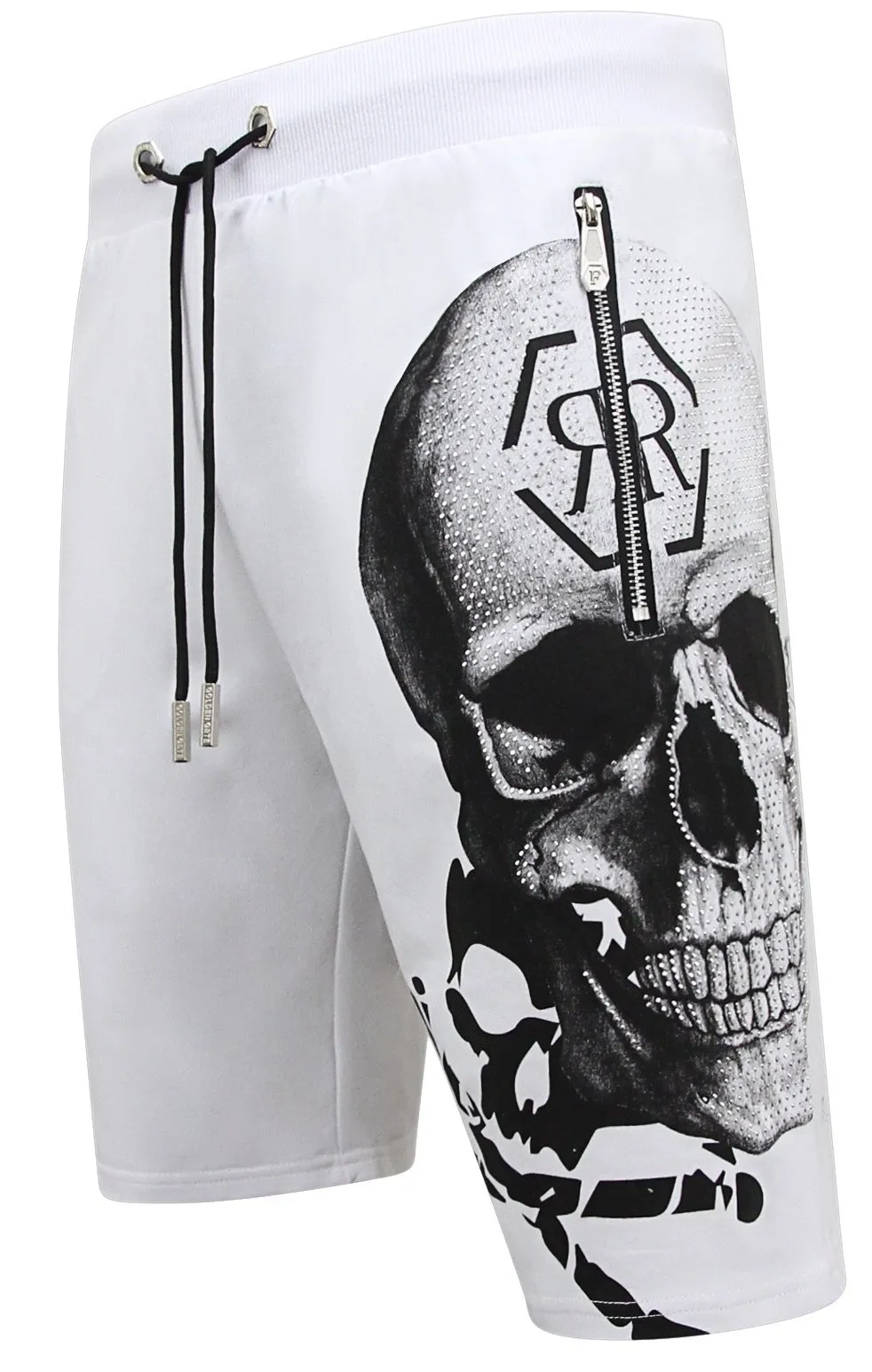 Skull - Rhinestone Shorts |