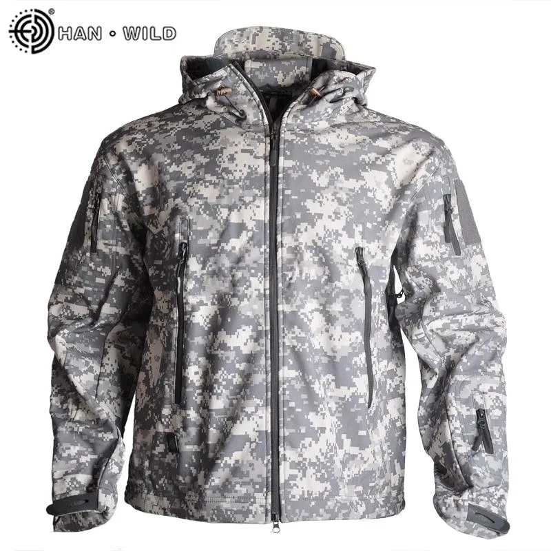 Soft Shell Military Tactical Jacket Men Waterproof Windbreaker