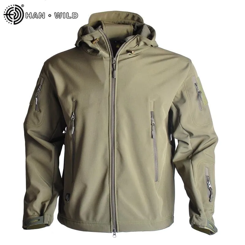 Soft Shell Military Tactical Jacket Men Waterproof Windbreaker