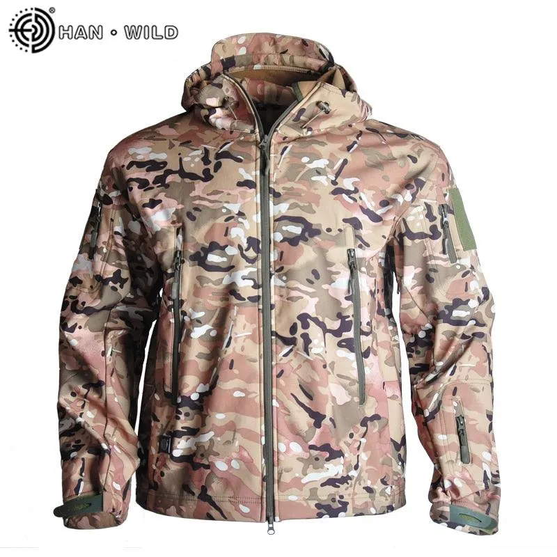 Soft Shell Military Tactical Jacket Men Waterproof Windbreaker