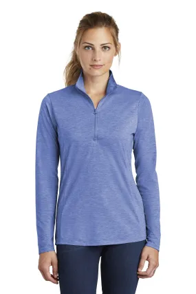 Sport-Tek  Ladies PosiCharge  Tri-Blend Wicking 1/4-Zip Pullover. LST407