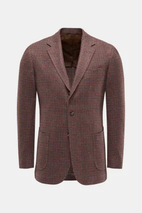 STILE LATINO cashmere smart-casual jacket 'Vincenzo' light brown checked