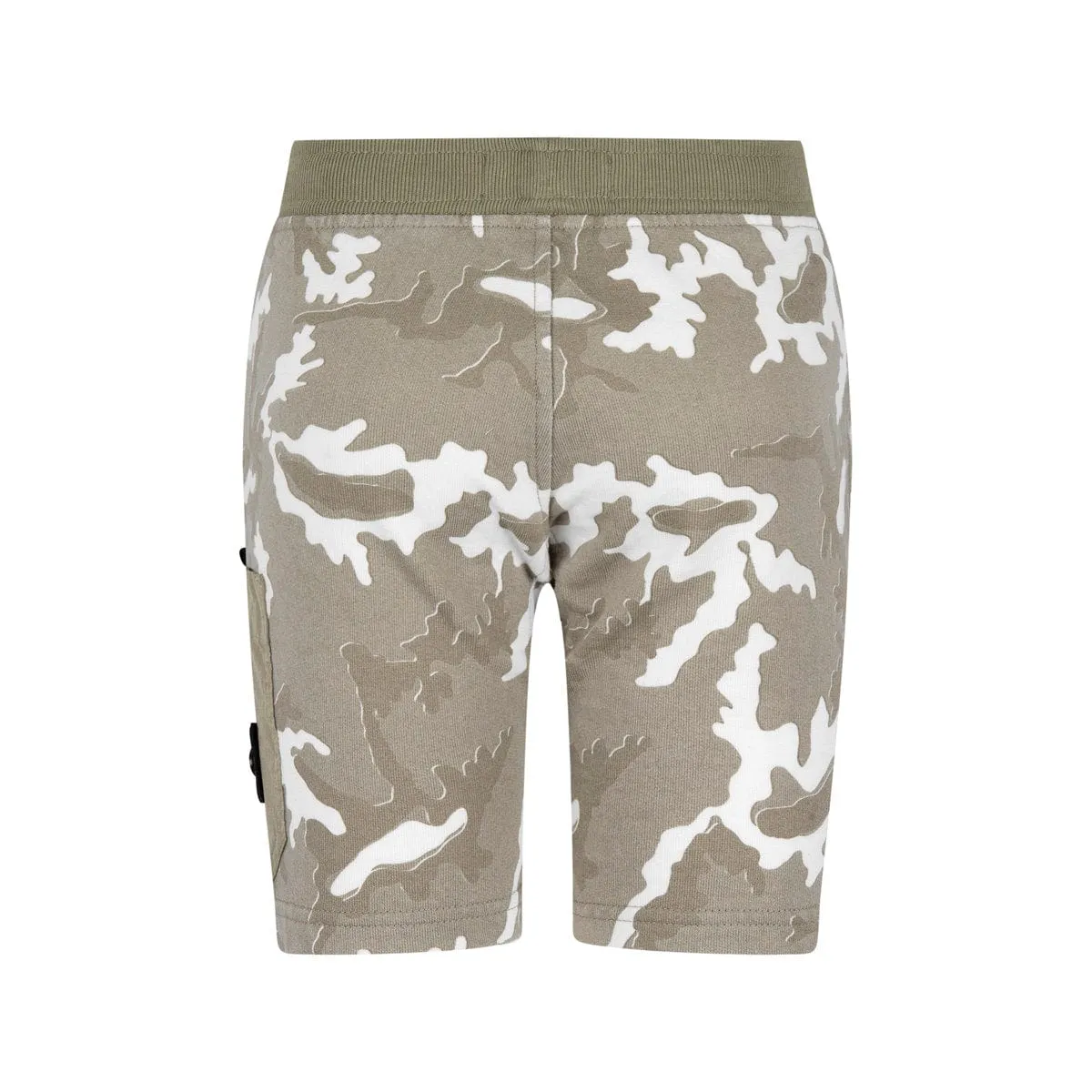 Stone Island Junior Boys Shorts - Camouflage Cotton Shorts