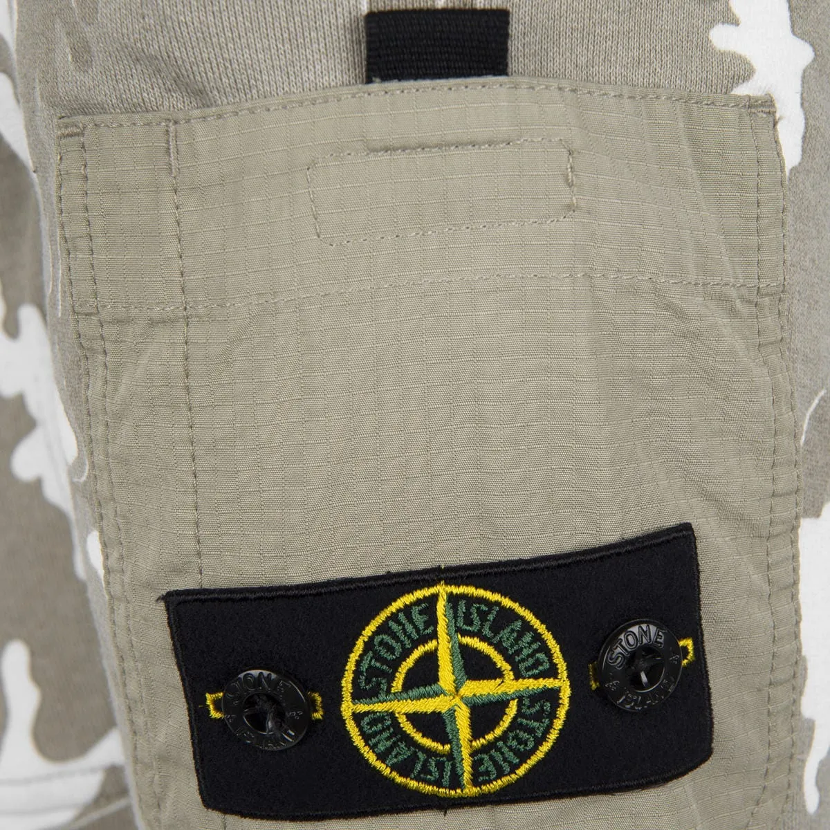 Stone Island Junior Boys Shorts - Camouflage Cotton Shorts