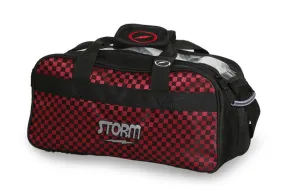 Storm 2 Ball Tote Black/Checkered Red