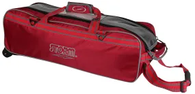 Storm 3 Ball Tournament Travel Roller/Tote Red