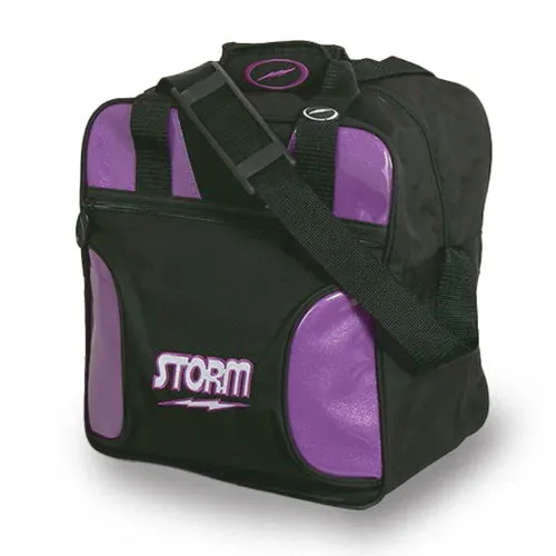 Storm Solo Single Tote Black/Amethyst