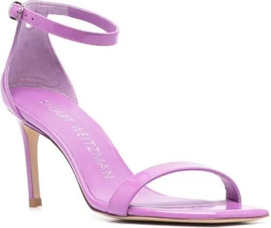 Stuart Weitzman Barelynude Wrap 100mm sandals Purple