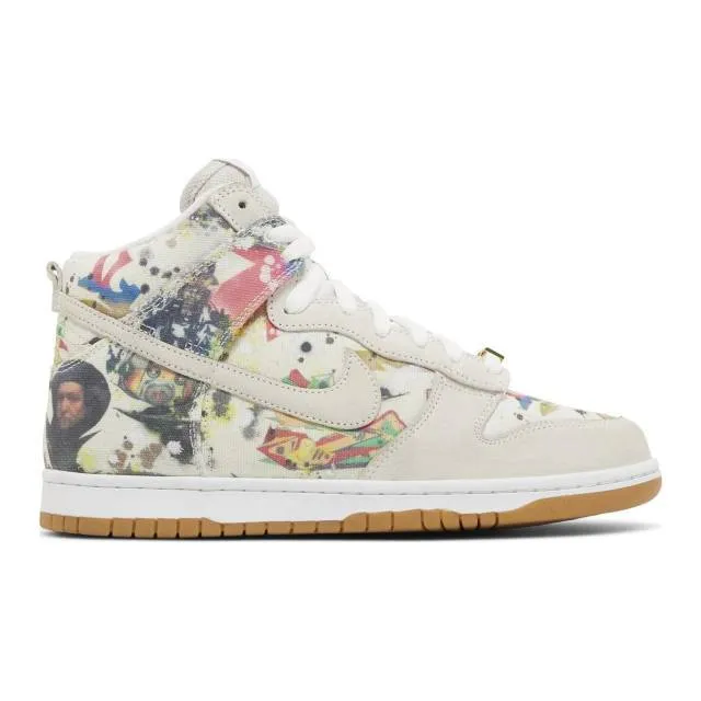 Supreme x Nike Dunk High SB (Rammellzee/ White/ White/ M...