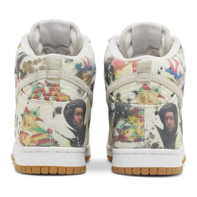 Supreme x Nike Dunk High SB (Rammellzee/ White/ White/ M...