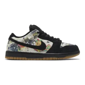 Supreme x Nike Dunk Low SB (Rammellzee/ Black/ Black/ Mu...