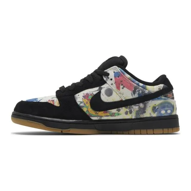 Supreme x Nike Dunk Low SB (Rammellzee/ Black/ Black/ Mu...