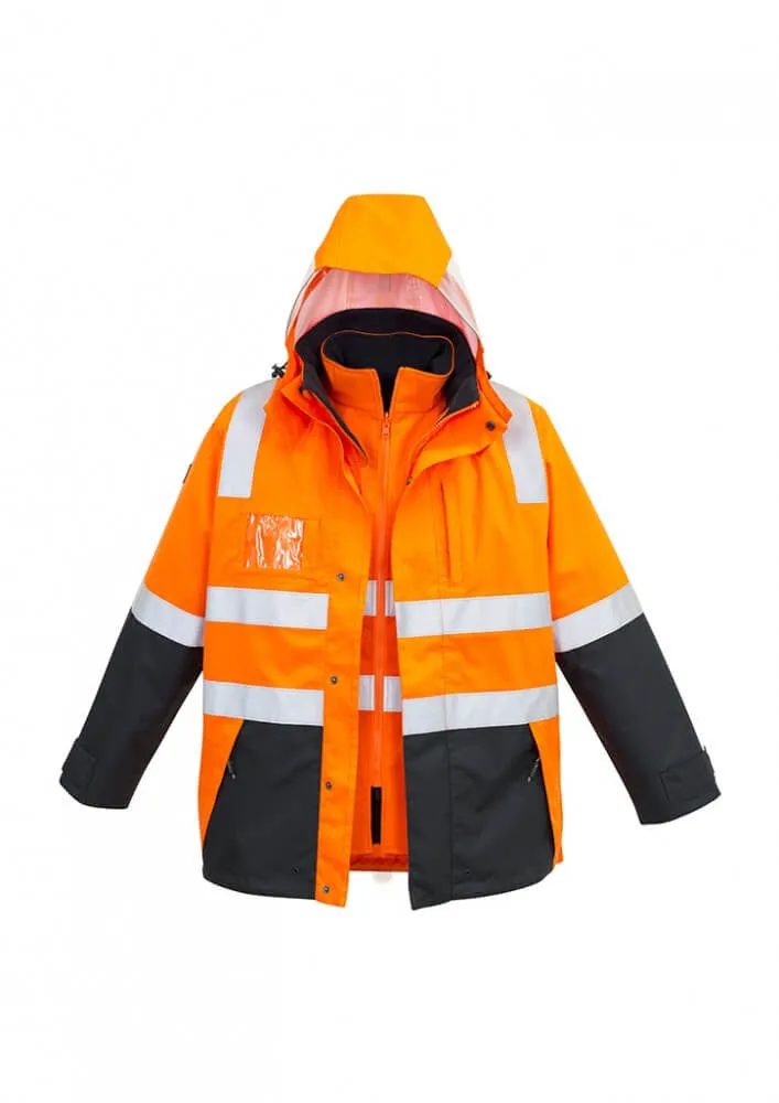 Syzmik Mens Hi Vis 4 In 1 Waterproof Jacket (ZJ532)-