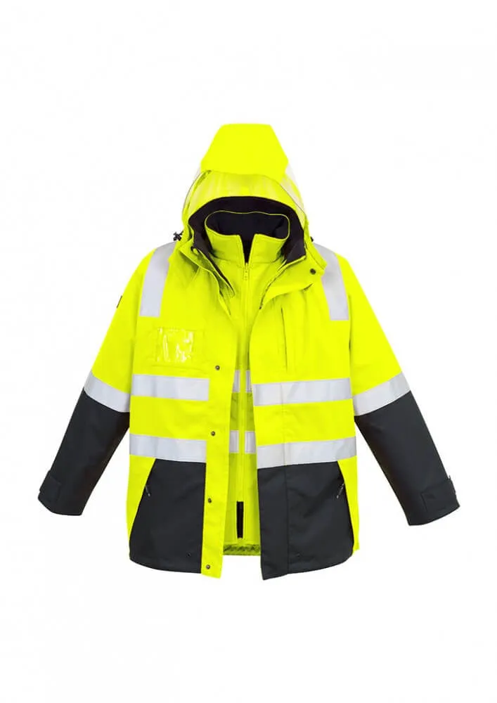 Syzmik Mens Hi Vis 4 In 1 Waterproof Jacket (ZJ532)-