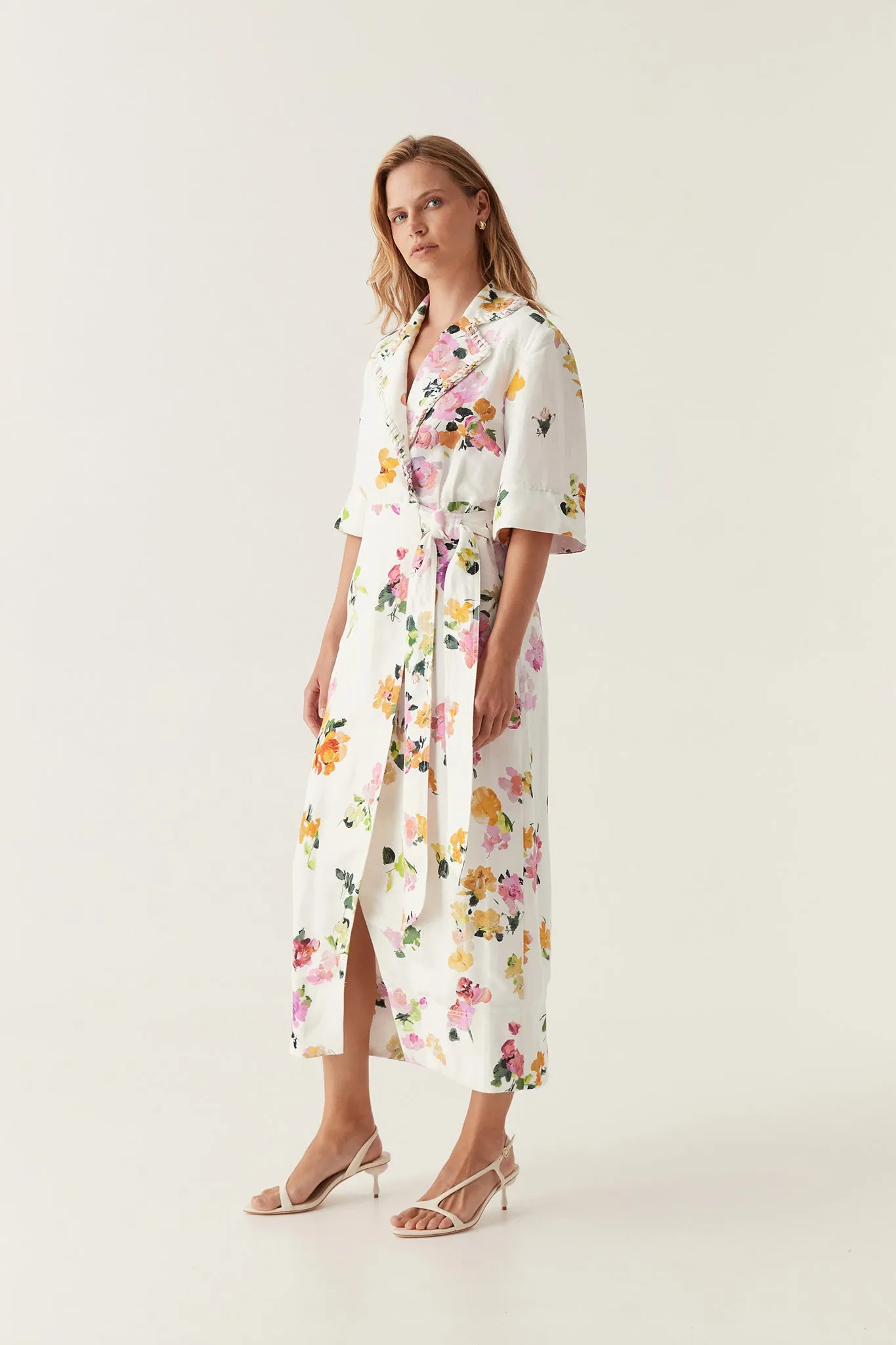 Tabitha Wrap Front Midi Dress