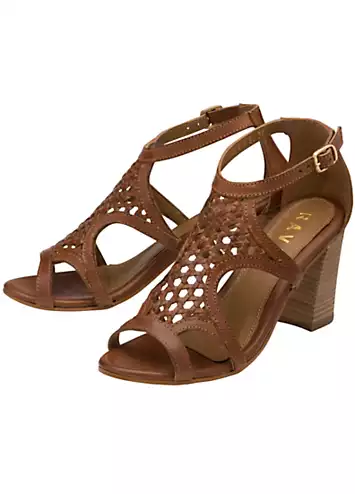 Tan Leather Coreen Sandals by Ravel | Look Again