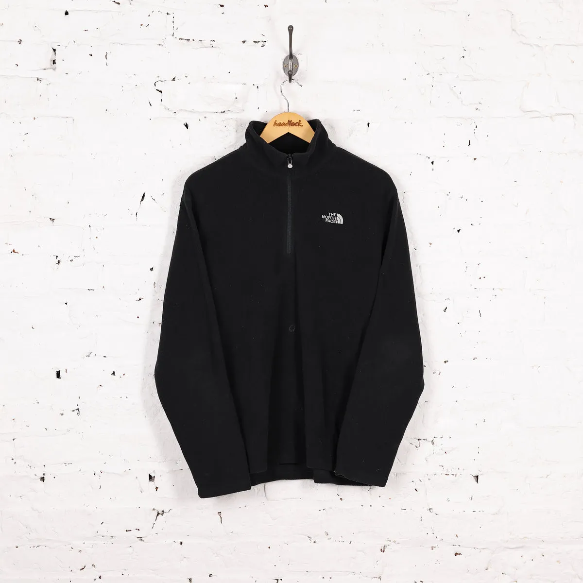 The North Face 1/4 Zip Polartec Fleece - Black - L