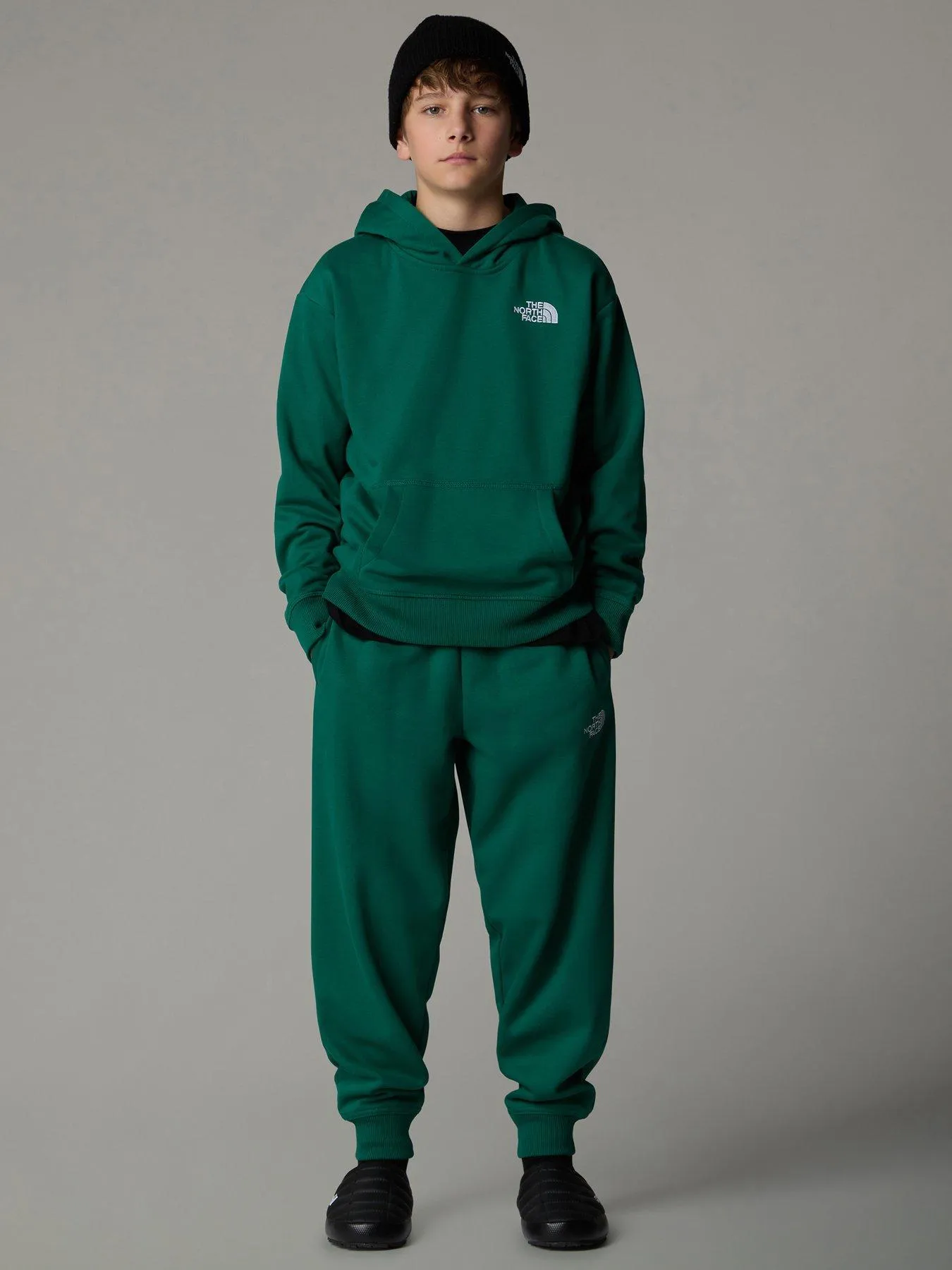 THE NORTH FACE Juniors Essential Oversized Hoodie - Green