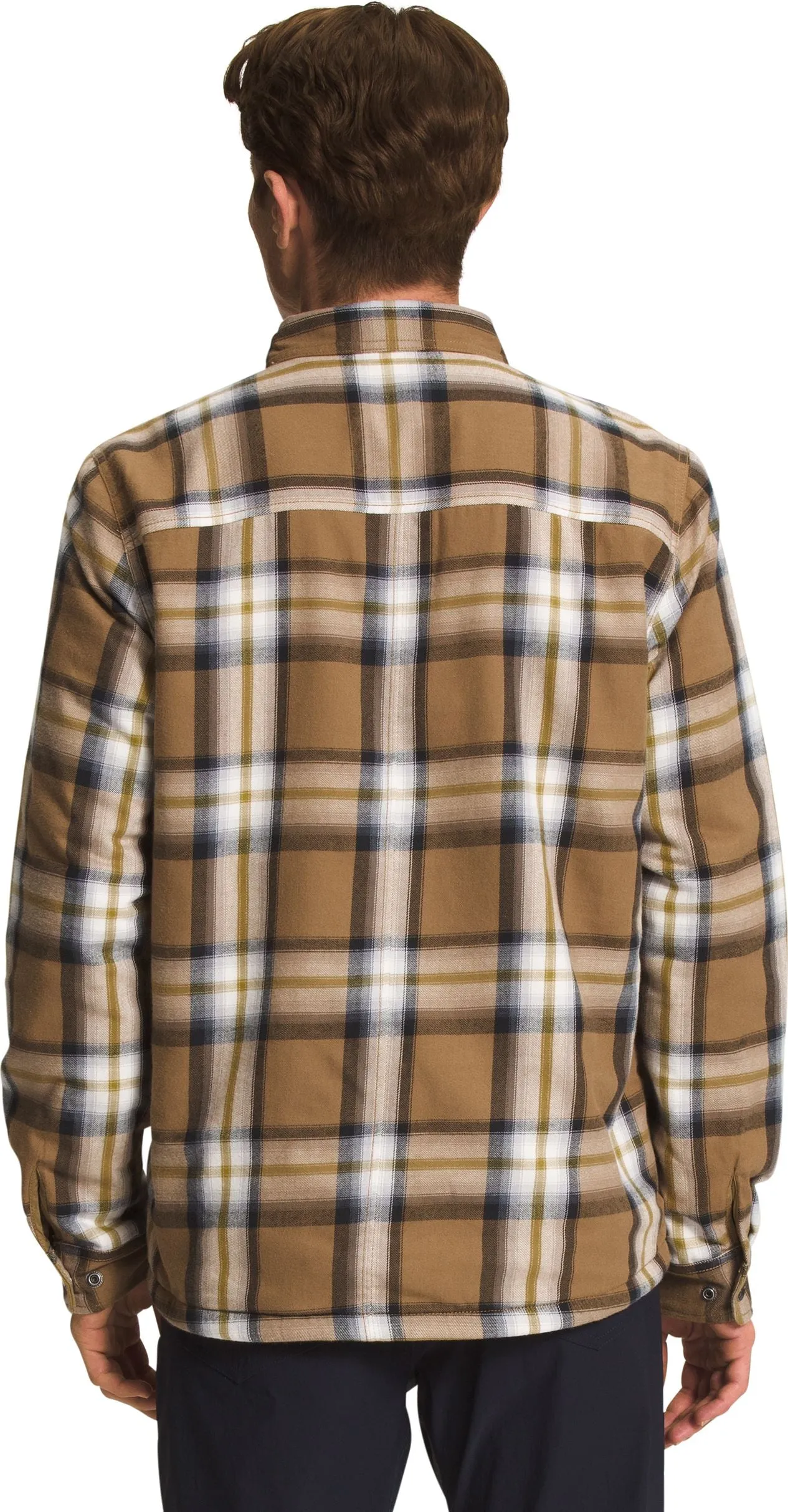 The North Face Men's Campshire Shirt Utility Brown Medium Bold Shadow Plaid