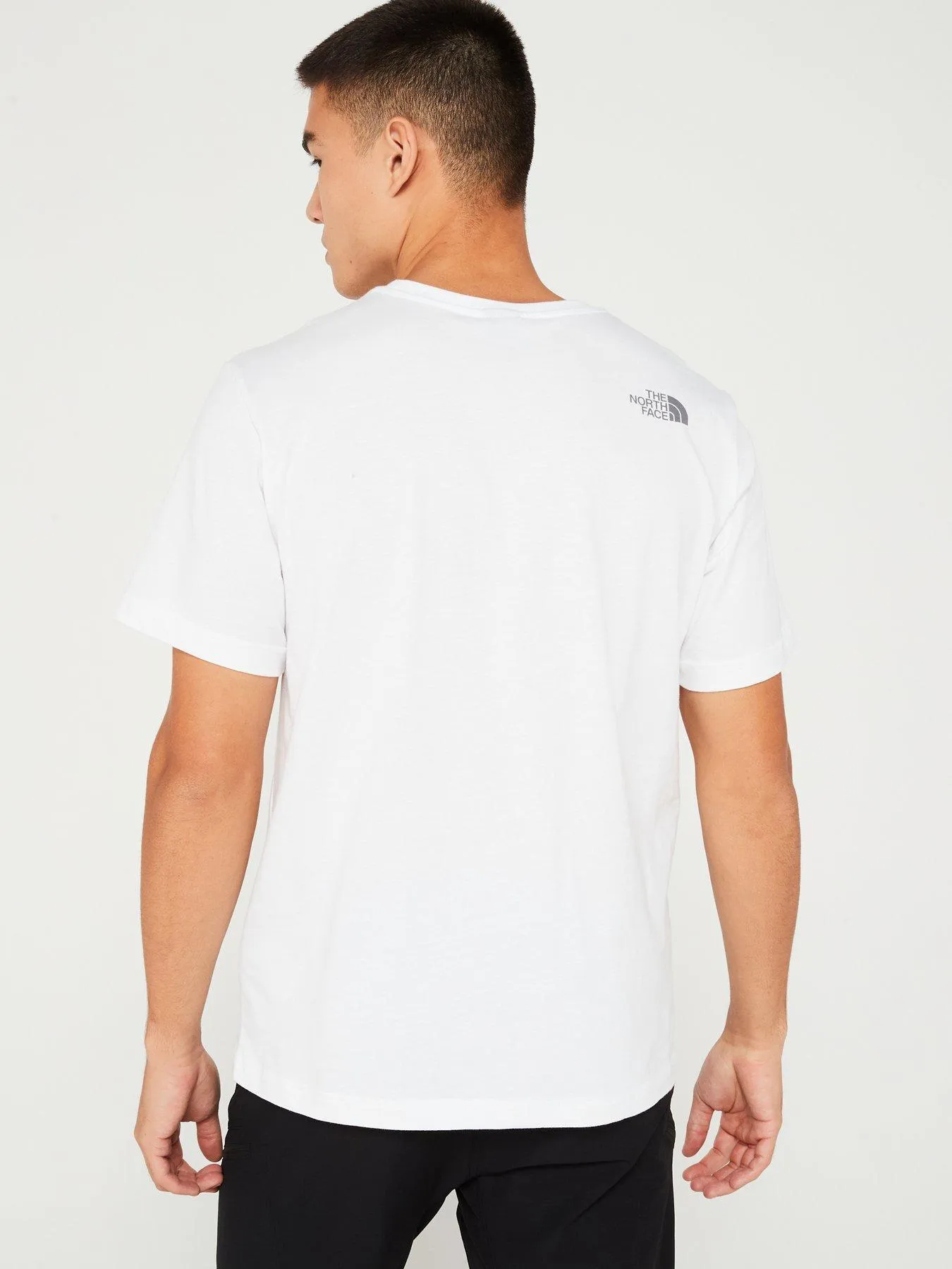 THE NORTH FACE Mens Short Sleeve Mountain Line Tee - White