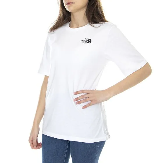 The North Face Womens Relaxed Sd Tnf White Crew-Neck T-Shirt