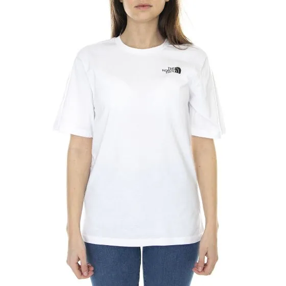 The North Face Womens Relaxed Sd Tnf White Crew-Neck T-Shirt