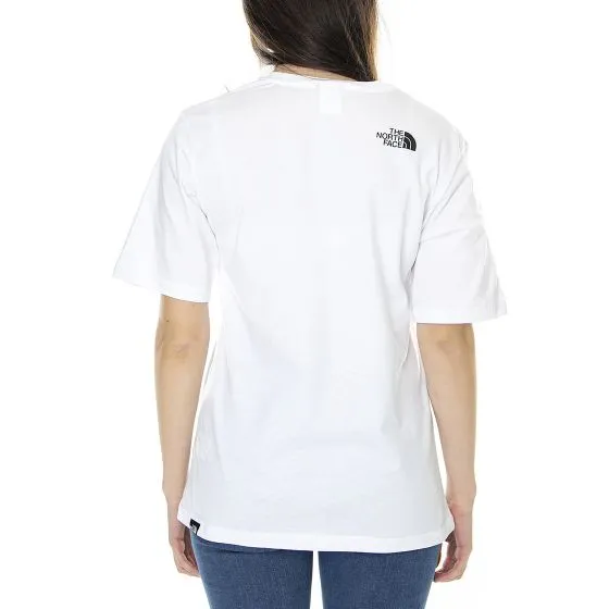 The North Face Womens Relaxed Sd Tnf White Crew-Neck T-Shirt